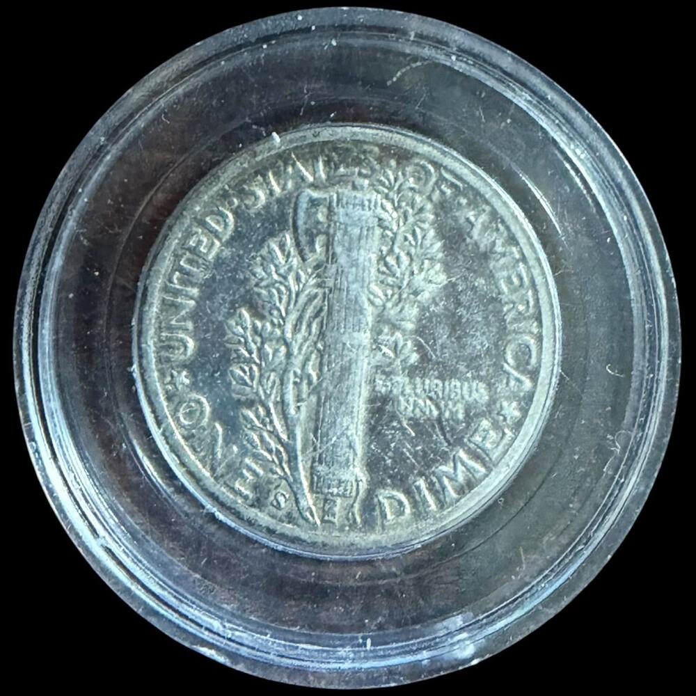 1944 Mercury Dime S Mint Mark 90% Silver US Coin Circulated Vintage USA